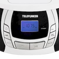 Магнитола TELEFUNKEN TF-CSRP3498B (белый с черным) Магнитола TELEFUNKEN TF-CSRP3498B (белый с черным)