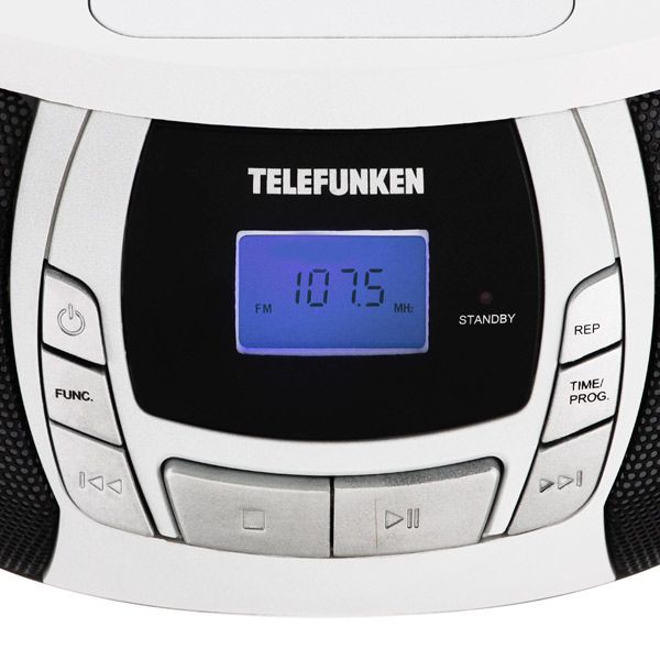 Магнитола TELEFUNKEN TF-CSRP3498B (белый с черным) Магнитола TELEFUNKEN TF-CSRP3498B (белый с черным)