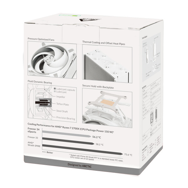 Кулер для процессора Arctic Cooling Freezer 34 eSports ACFRE00072A Кулер для процессора Arctic Cooling Freezer 34 eSports ACFRE00072A