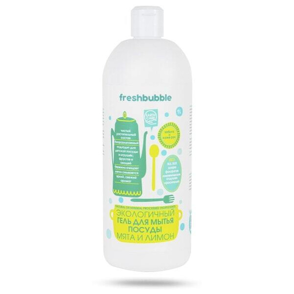 Гель для мытья посуды Freshbubble FBDW07 Мята и Лимон, 1л