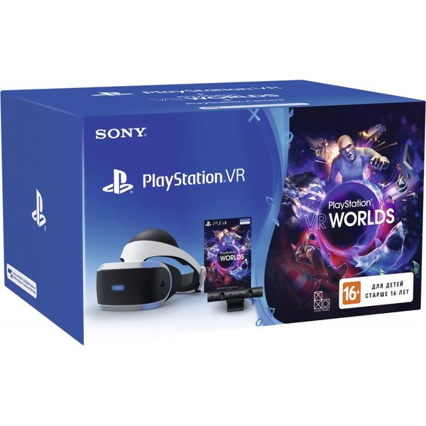 

Аксессуары для игровых приставок SONY, Шлем виртуальной реальности Sony PlayStation VR v2 (с камерой и VR Worlds)