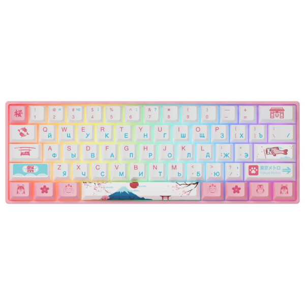 

Клавиатуры Akko, Механическая клавиатура Akko 3061 World Tour Tokyo USB RGB Hot Swap (Jelly Purple) 1571139