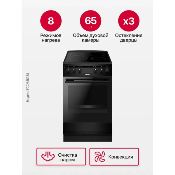 Кухонная плита Hansa FCCM58088 Кухонная плита Hansa FCCM58088
