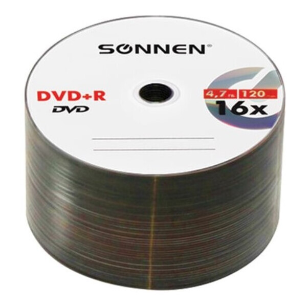 DVD+R SONNEN 4,7Гб 16x, набор 50 шт. 512577 DVD+R SONNEN 4,7Гб 16x, набор 50 шт. 512577