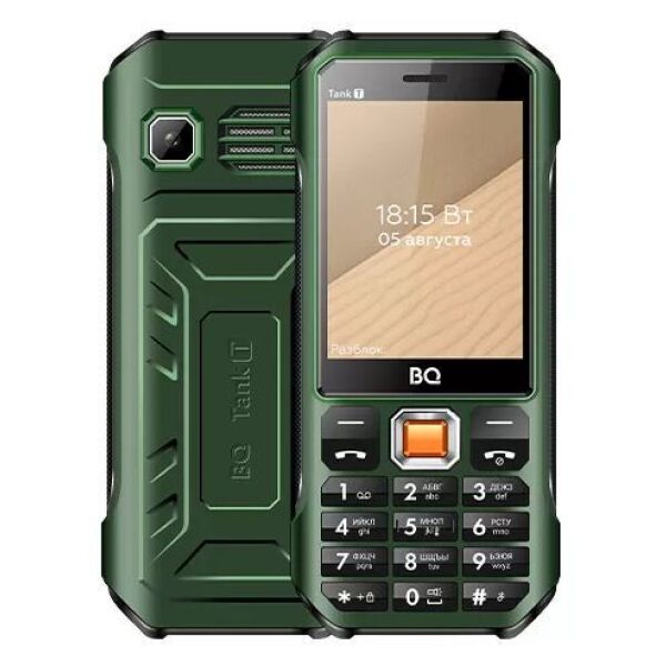 

Сотовые телефоны BQ-MOBILE, Мобильный телефон BQ BQ-2824 Tank T (зеленый)
