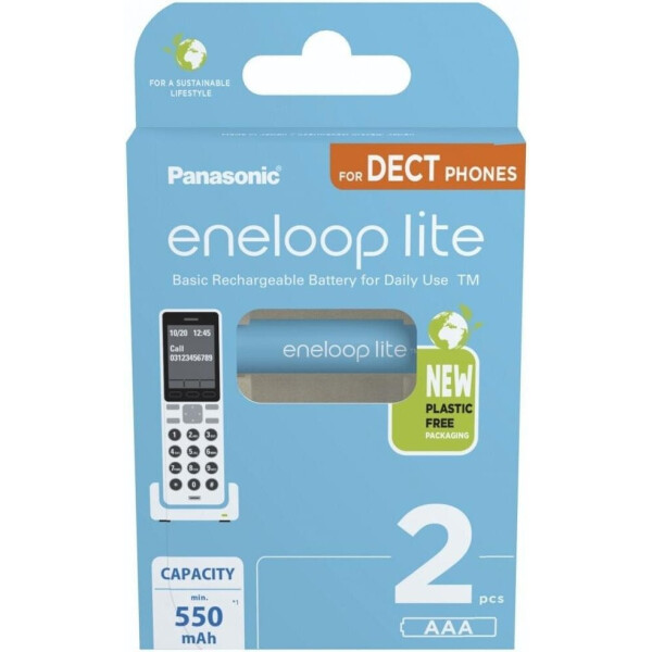 Аккумулятор Panasonic Eneloop Lite AAA BK-4LCCE/2CP DECT (2 шт)