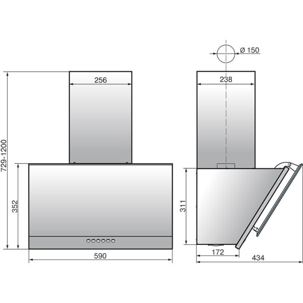 Кухонная вытяжка Elikor Рубин Stone S4 60П-700-Э4Д (топленое молоко)