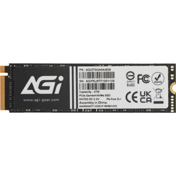 Накопитель SSD AGi AGI2T0G44AI828 Накопитель SSD AGi AGI2T0G44AI828