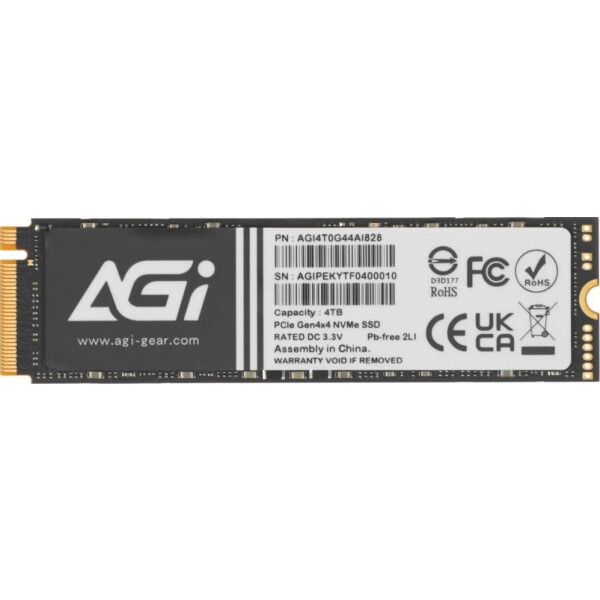 Накопитель SSD AGi AGI4T0G44AI828-CB Накопитель SSD AGi AGI4T0G44AI828-CB