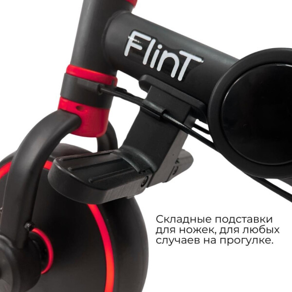 Беговел-велосипед Bubago Flint BG-FPY-109-9 с ручкой (черный/красный) Беговел-велосипед Bubago Flint BG-FPY-109-9 с ручкой (черный/красный)