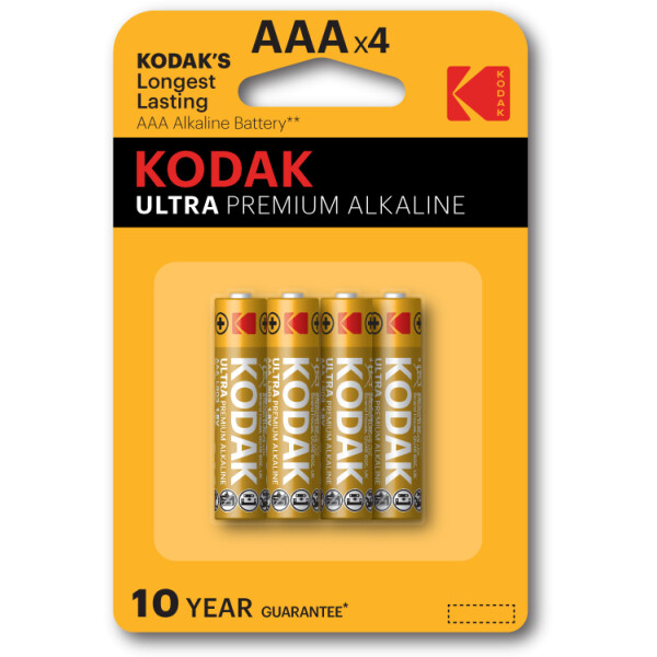 Батарейка щелочная Kodak ULTRA PREMIUM LR03-4BL [ K3A-4 U] 30959521-RU1