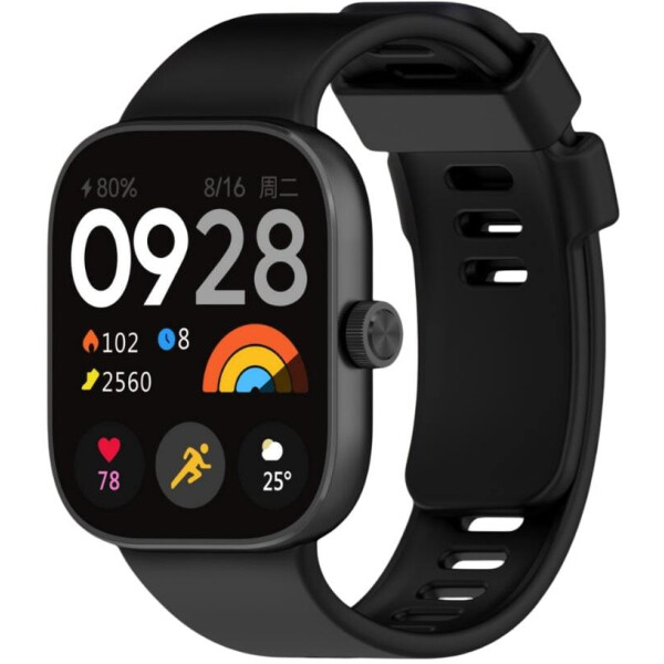 Ремешок Bingo Silicone для XIAOMI Redmi Watch 4/Smart Band 8 Pro (черный)
