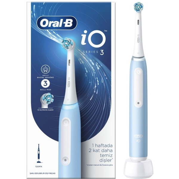 Электрическая зубная щетка Oral-B iO_S3_Ice Blue