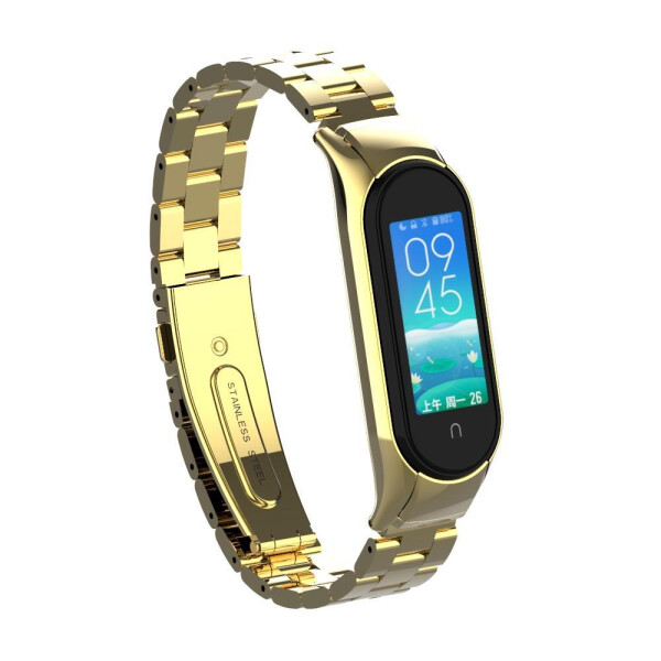 Ремешок Bingo Stainless для Xiaomi Mi Band 5 Золотистый Ремешок Bingo Stainless для Xiaomi Mi Band 5 Золотистый
