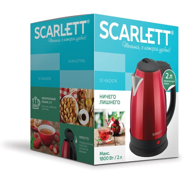 Электрочайник Scarlett SC-EK21S76 Электрочайник Scarlett SC-EK21S76