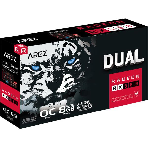 Видеокарта ASUS AREZ Dual Radeon RX 580 OC 8GB (AREZ-DUAL-RX580-O8G)