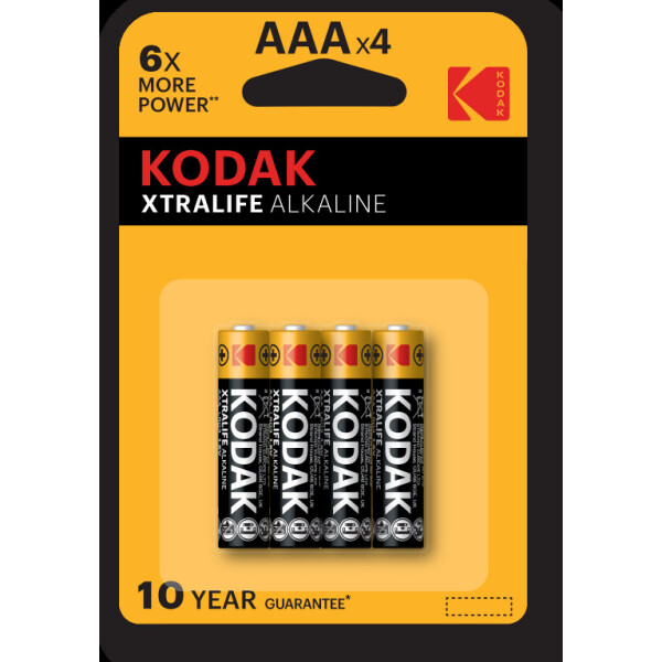 Батарейка щелочная Kodak XTRALIFE LR03-4BL [K3A-4]