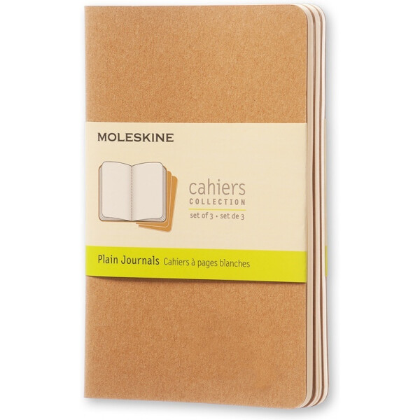 Блокнот Moleskine Cahier Journal QP413 (бежевый) 3 шт