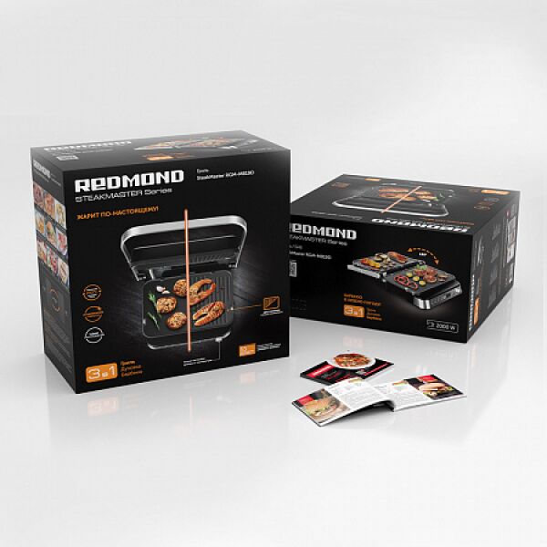 Гриль РЕДМОНД SteakMaster RGM-M819D (серебро) Гриль РЕДМОНД SteakMaster RGM-M819D (серебро)