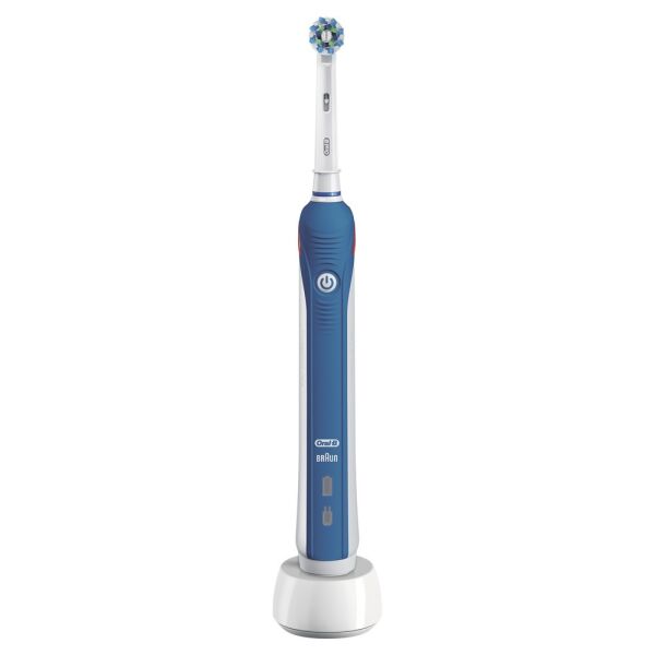 

Зубные щетки и ирригаторы Oral-B, Электрическая зубная щетка Braun Oral-B Pro 2 2000N D501.513.2 (синий)