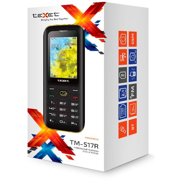 Телефон TEXET TM-517R черный Телефон TEXET TM-517R черный