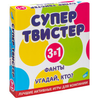Игра детская комнатная DREAM MAKERS Супертвистер 3в1. Твистер. Фанты. Угадай, кто? 2314C