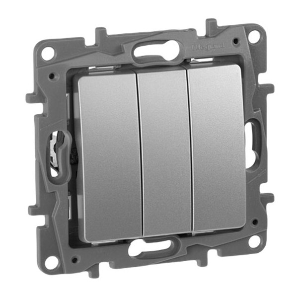 Выключатель Legrand Etika 672443 (алюминий)