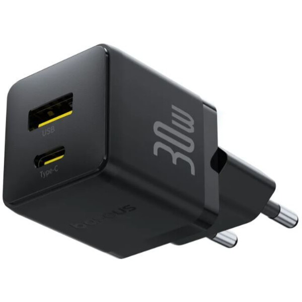 Сетевое зарядное Baseus Palm Fast Charger C+U 30W EU P1011160A113-00 (черный) Сетевое зарядное Baseus Palm Fast Charger C+U 30W EU P1011160A113-00 (черный)
