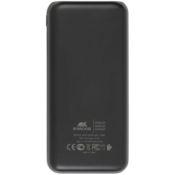 Внешний аккумулятор RIVACASE VA2071 (20000 мАч) Black Внешний аккумулятор RIVACASE VA2071 (20000 мАч) Black