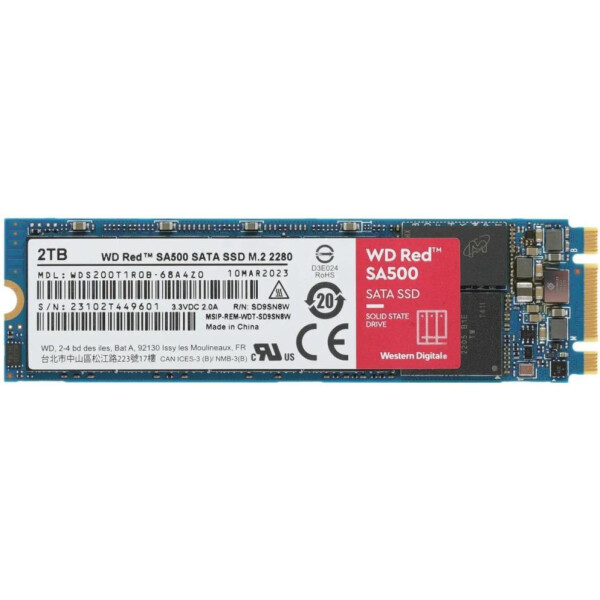 SSD WD Red SA500 NAS 2TB WDS200T1R0B