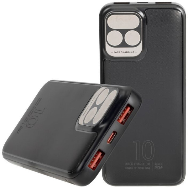 Внешний аккумулятор RIVACASE VA2511 (10 000mAh) Black Внешний аккумулятор RIVACASE VA2511 (10 000mAh) Black