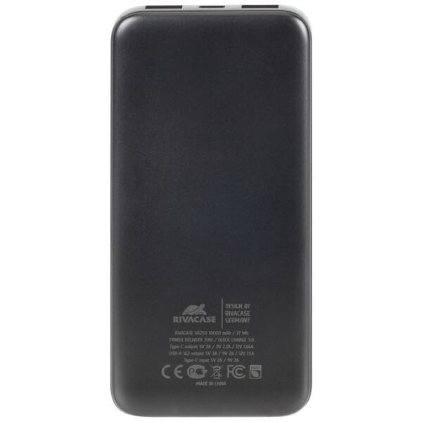 Внешний аккумулятор RIVACASE VA2511 (10 000mAh) Black Внешний аккумулятор RIVACASE VA2511 (10 000mAh) Black