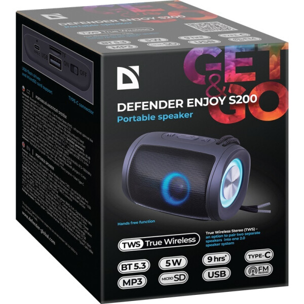 Беспроводная колонка Defender Enjoy S200 Беспроводная колонка Defender Enjoy S200