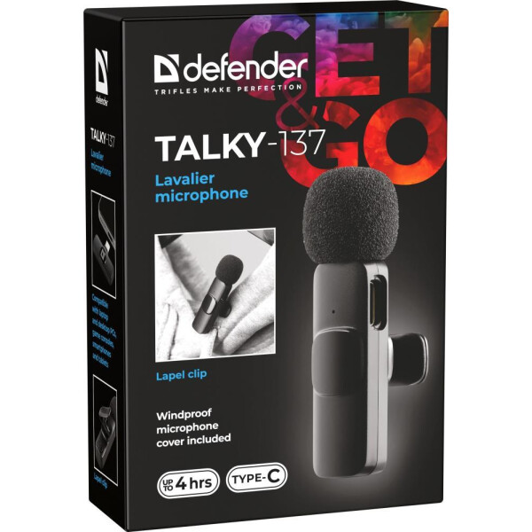 Петличный микрофон Defender Talky-137 Петличный микрофон Defender Talky-137