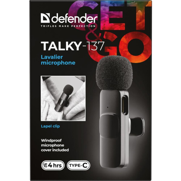Петличный микрофон Defender Talky-137 Петличный микрофон Defender Talky-137