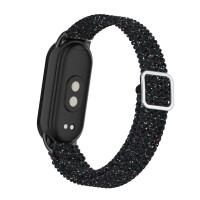 Ремешок Bingo Braided для Xiaomi Mi Band 8 Черный в крапинку