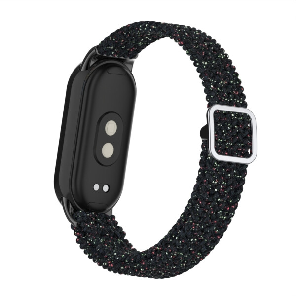 Ремешок Bingo Braided для Xiaomi Mi Band 8 Черный в крапинку
