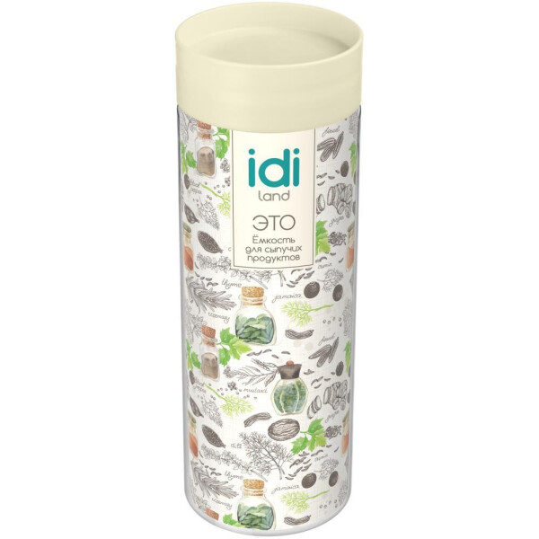 Емкость для сыпучих продуктов IDILAND Asti 221102825/01 (светло-бежевый) Емкость для сыпучих продуктов IDILAND Asti 221102825/01 (светло-бежевый)