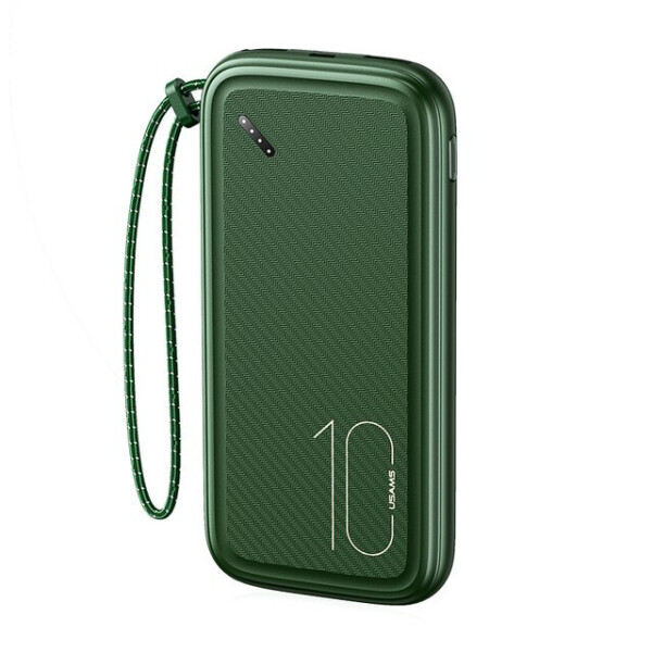 

Портативные аккумуляторы USAMS, Портативный аккумулятор Usams US-CD150 PB56 10000mAh (10KCD15003) зеленый