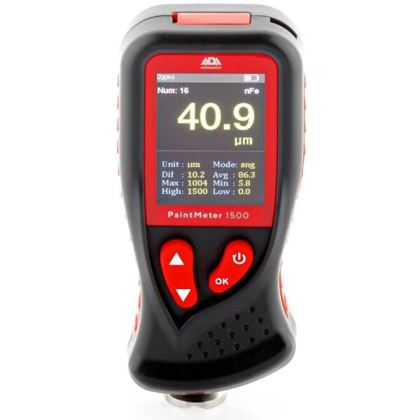 

Измерительные инструменты ADA Instruments, Толщиномер ADA Instruments PaintMeter 1500 (A00581)