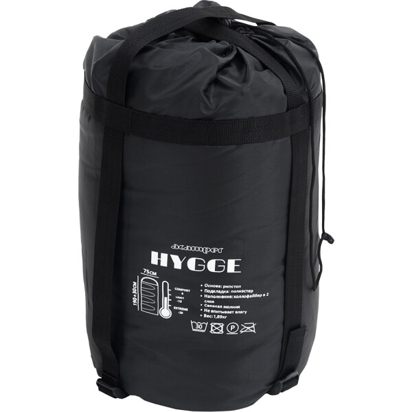 Спальный мешок Acamper Hygge (красный/черный)
