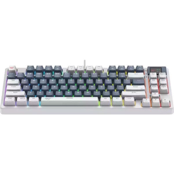 Клавиатура Havit Gamenote KB884L RGB (белый, Content Red) Клавиатура Havit Gamenote KB884L RGB (белый, Content Red)