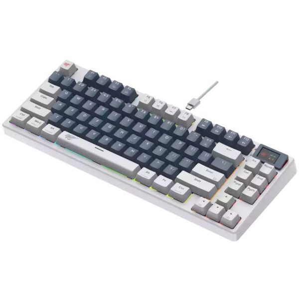 Клавиатура Havit Gamenote KB884L RGB (белый, Content Red) Клавиатура Havit Gamenote KB884L RGB (белый, Content Red)