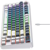 Клавиатура Havit Gamenote KB884L RGB (белый, Content Red) Клавиатура Havit Gamenote KB884L RGB (белый, Content Red)