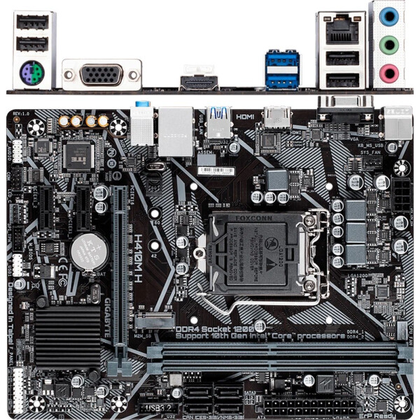 Материнская плата Gigabyte H410M H V2 Материнская плата Gigabyte H410M H V2