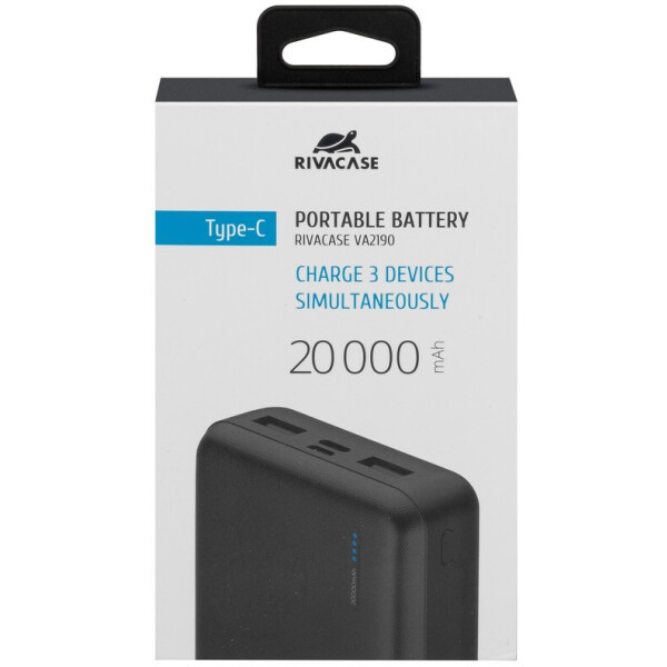 Внешний аккумулятор RIVACASE VA2190 (20000mAh) Внешний аккумулятор RIVACASE VA2190 (20000mAh)