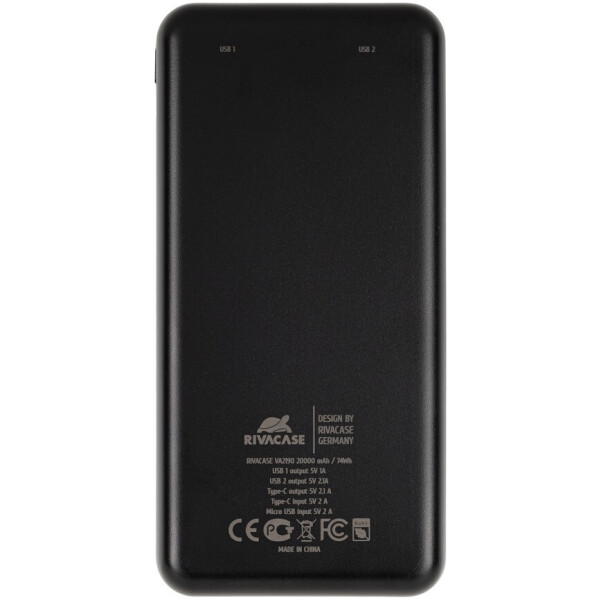 Внешний аккумулятор RIVACASE VA2190 (20000mAh) Внешний аккумулятор RIVACASE VA2190 (20000mAh)