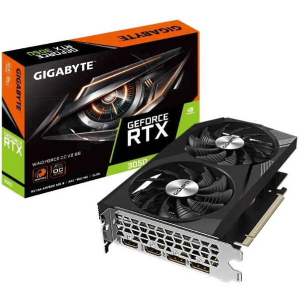Видеокарта GIGABYTE GV-N3050WF2OCV2-8GD Видеокарта GIGABYTE GV-N3050WF2OCV2-8GD