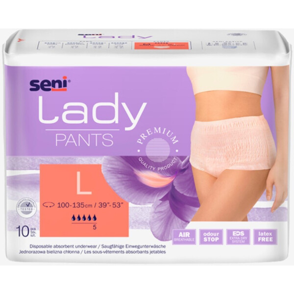 Трусы-подгузники для взрослых Seni Lady Pants Large (10 шт)