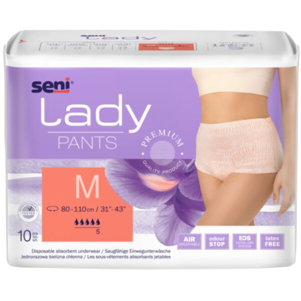 Трусы-подгузники для взрослых Seni Lady Pants Medium (10 шт)